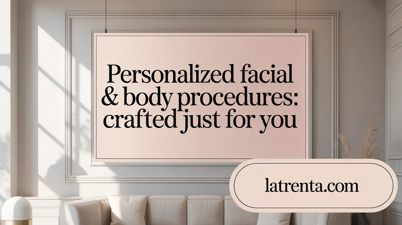 Personalized Facial & Body Procedures: Crafted Just for You