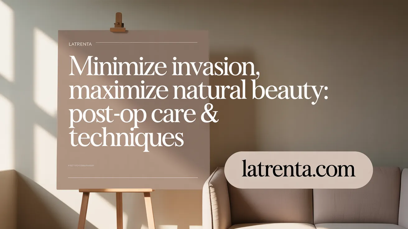 Minimize Invasion, Maximize Natural Beauty: Post-Op Care & Techniques