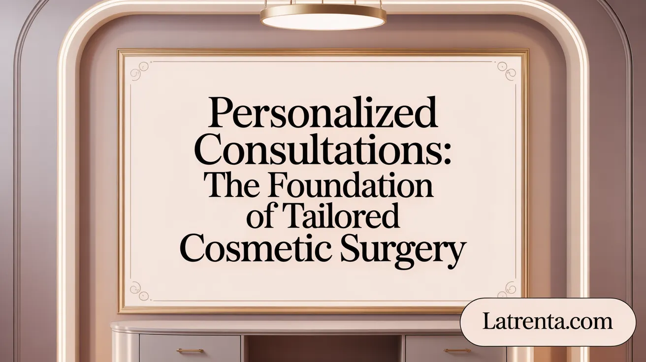 Personalized Consultations: The Foundation of Tailored Cosmetic Surgery