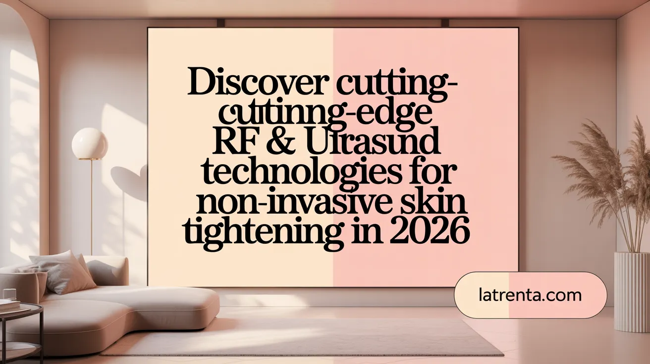 Discover Cutting-Edge RF & Ultrasound Technologies for Non-Invasive Skin Tightening in 2026
