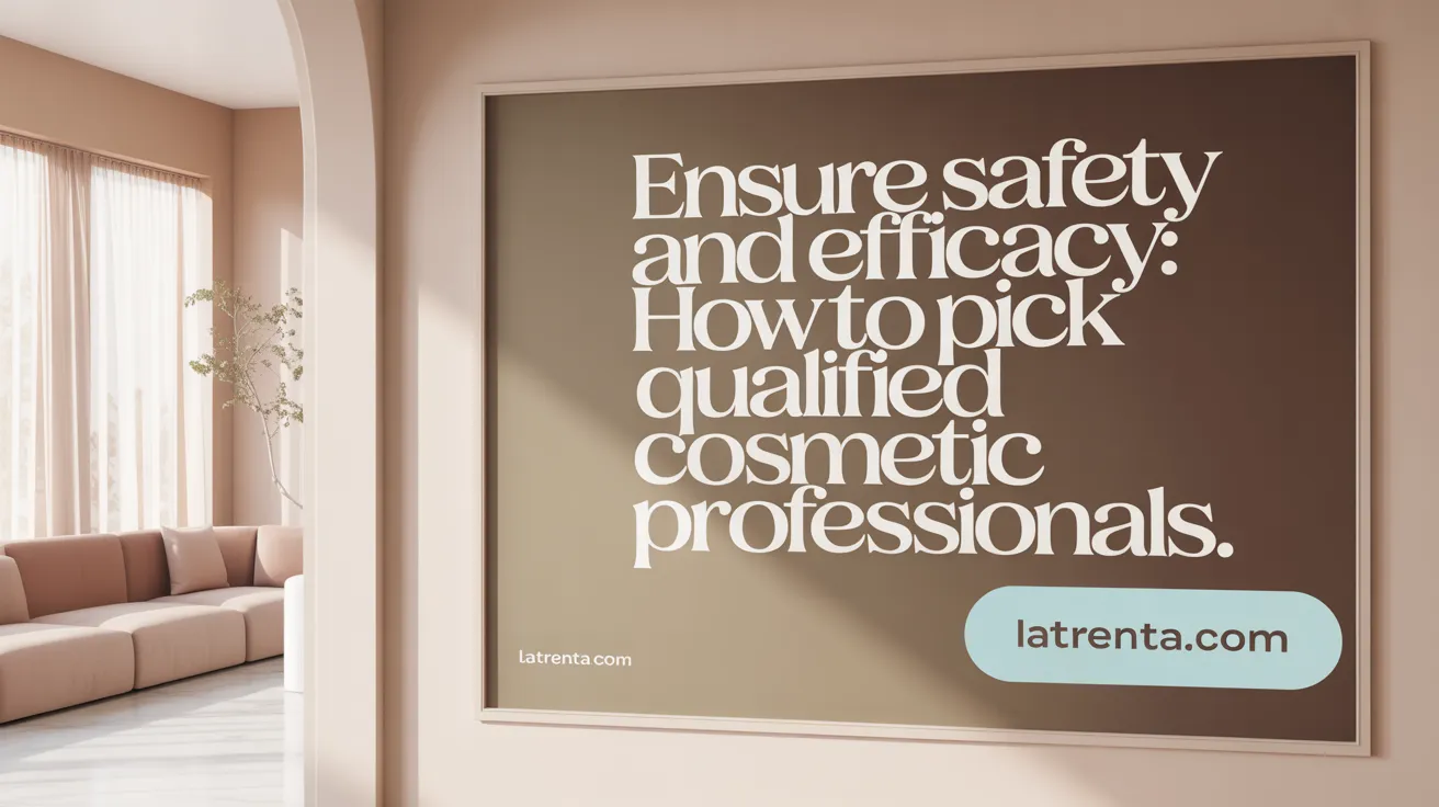 Ensure Safety and Efficacy: How to Pick Qualified Cosmetic Professionals