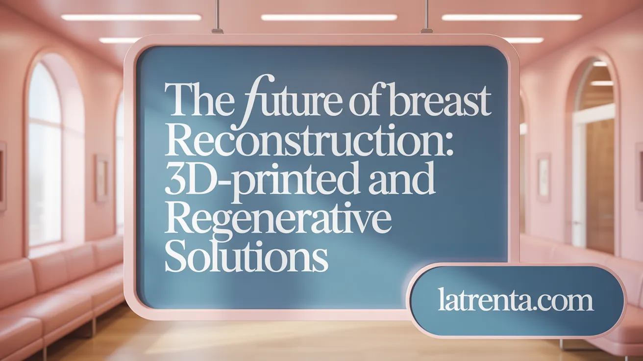 The Future of Breast Reconstruction: 3D-Printed and Regenerative Solutions