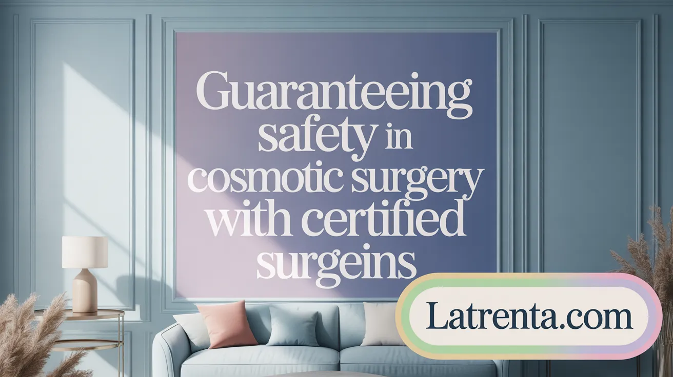 Guaranteeing Safety in Cosmetic Surgery with Certified Surgeons