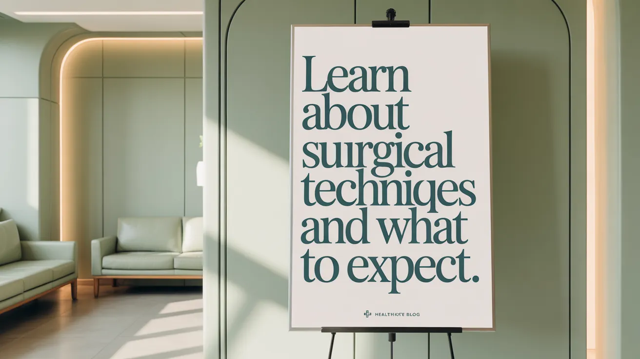 Learn About Surgical Techniques and What to Expect