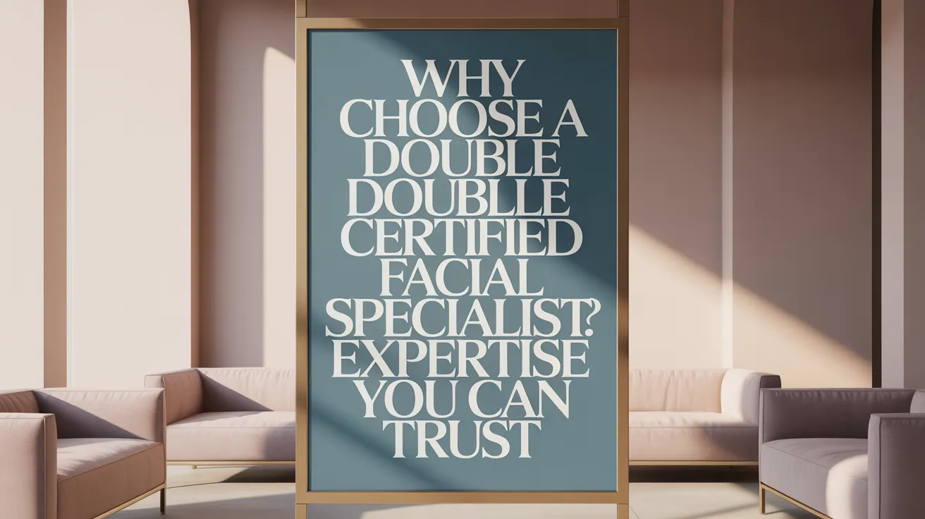 Why Choose a Double Certified Facial Specialist? Expertise You Can Trust
