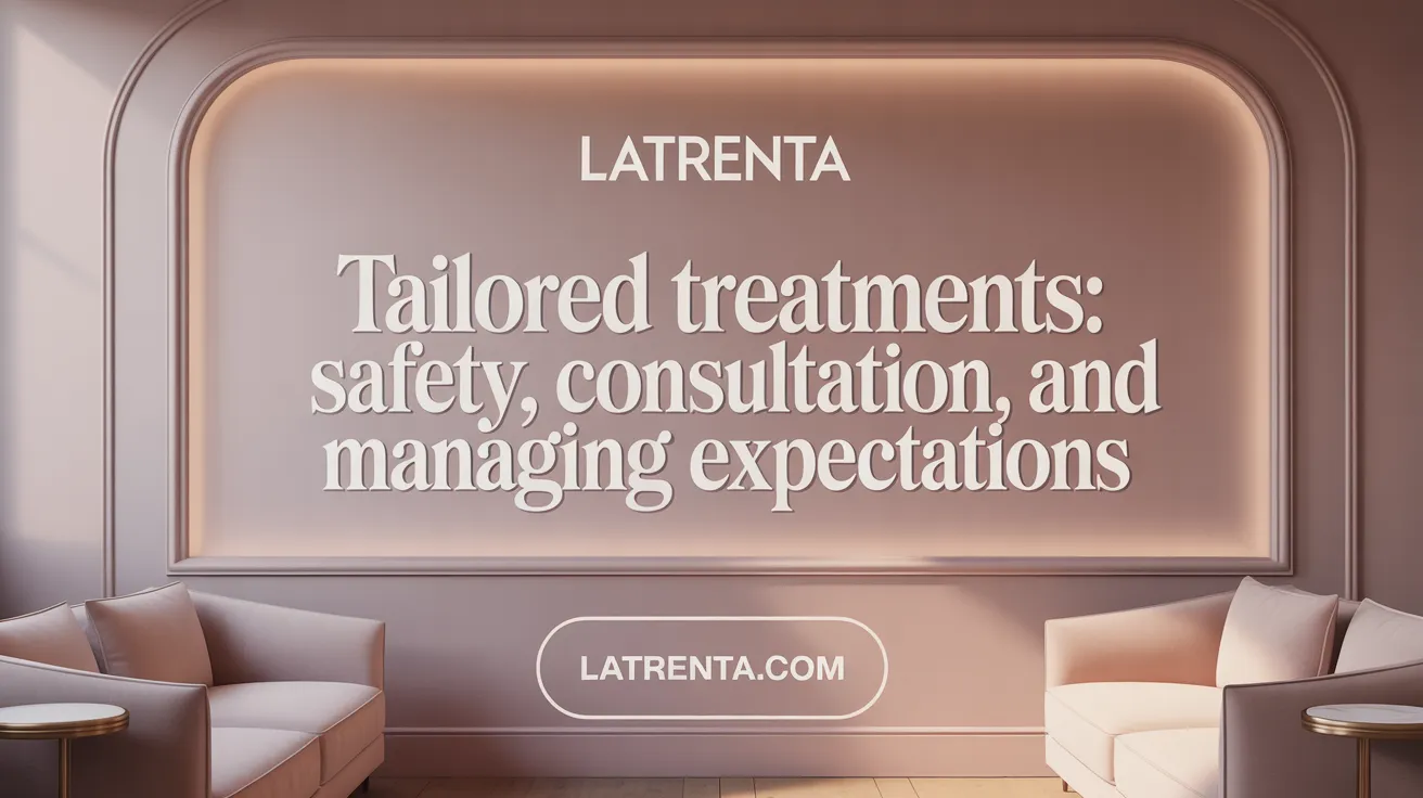 Tailored Treatments: Safety, Consultation, and Managing Expectations