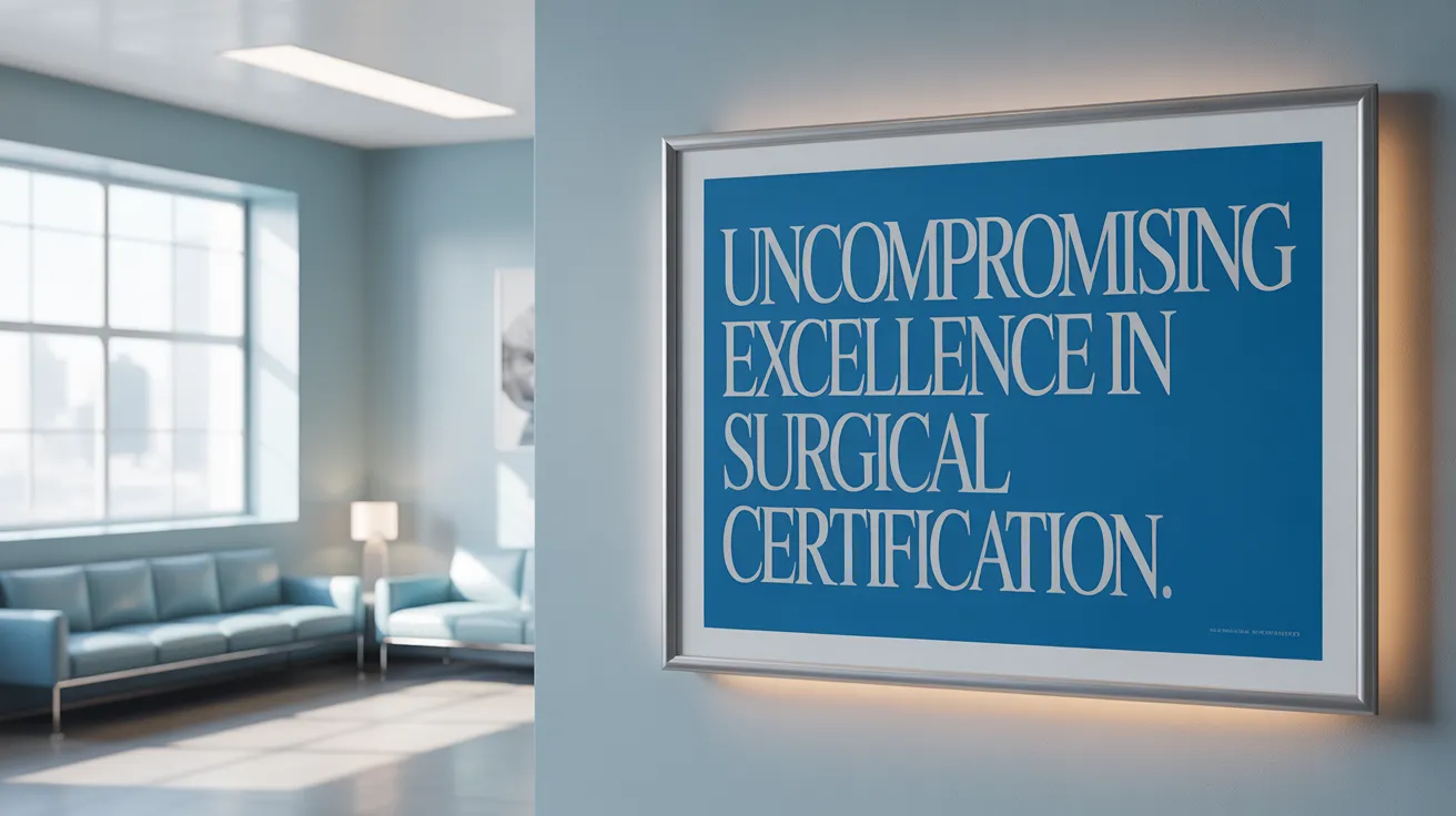 Uncompromising Excellence in Surgical Certification