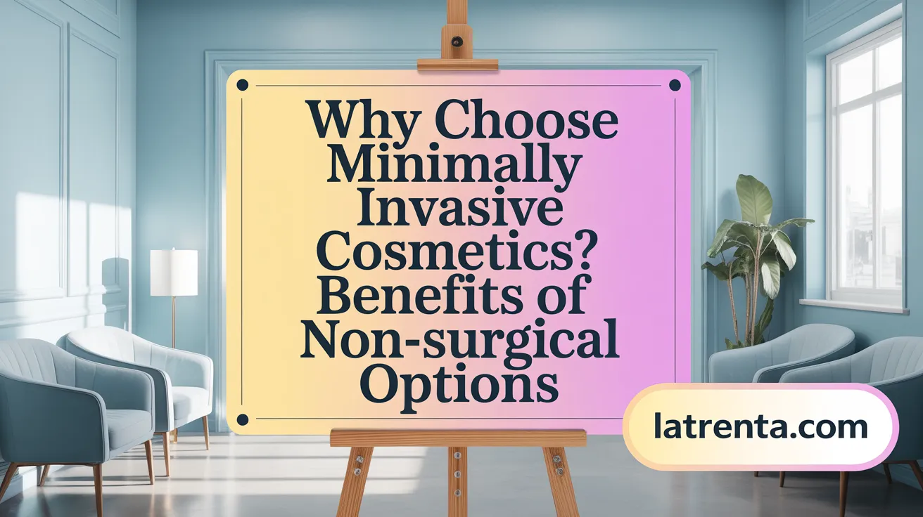 Why Choose Minimally Invasive Cosmetics? Benefits of Non-Surgical Options