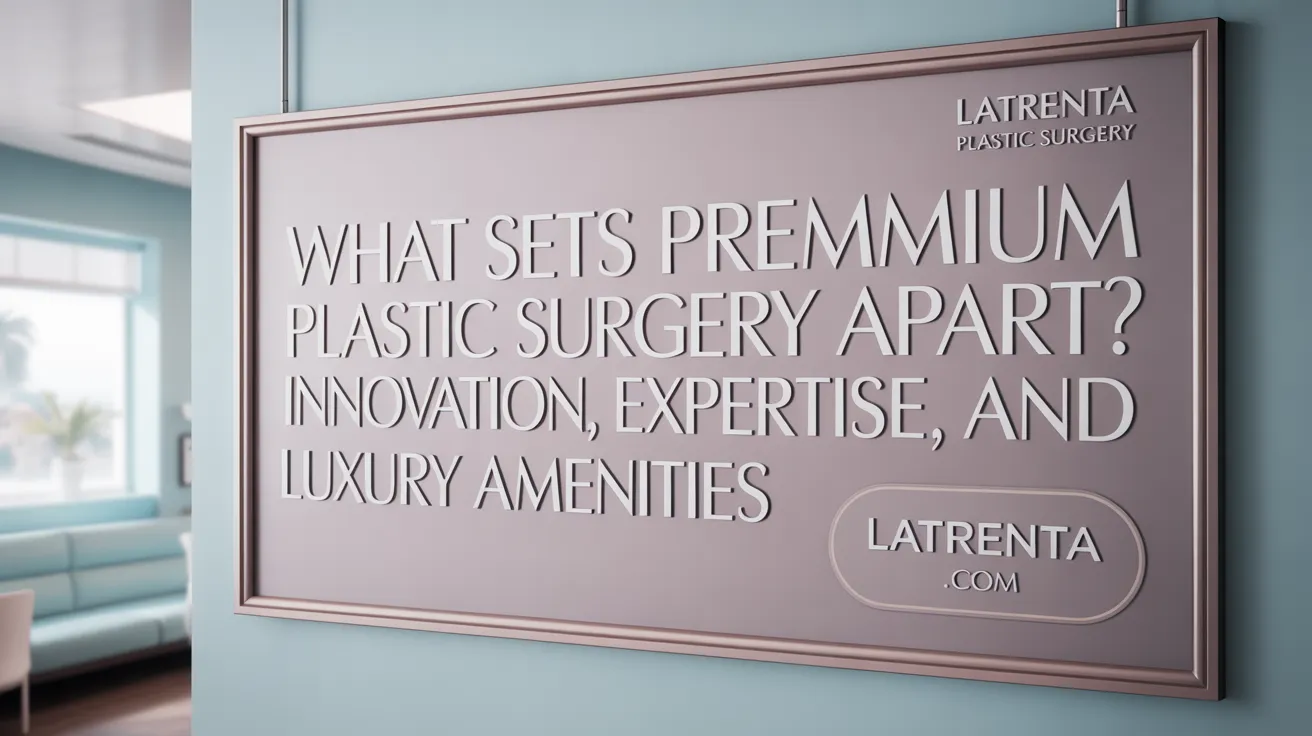 What Sets Premium Plastic Surgery Apart? Innovation, Expertise, and Luxury Amenities