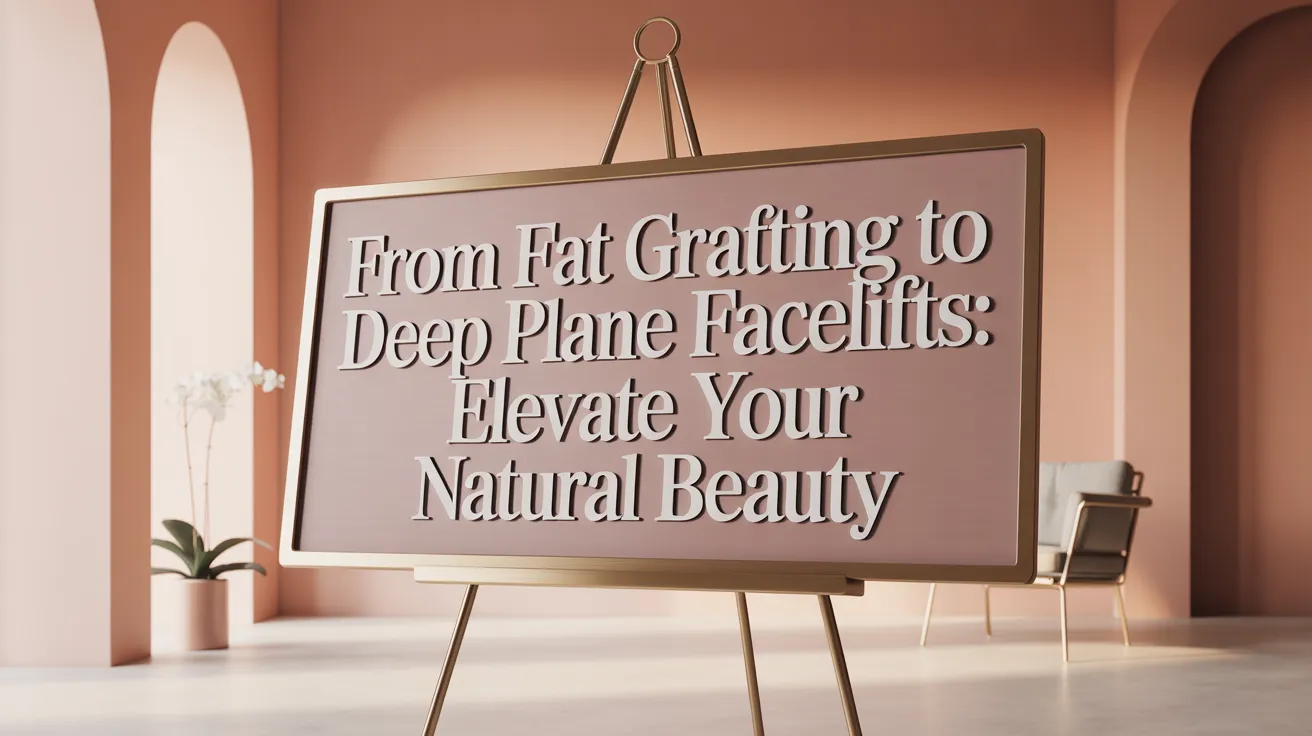 From Fat Grafting to Deep Plane Facelifts: Elevate Your Natural Beauty