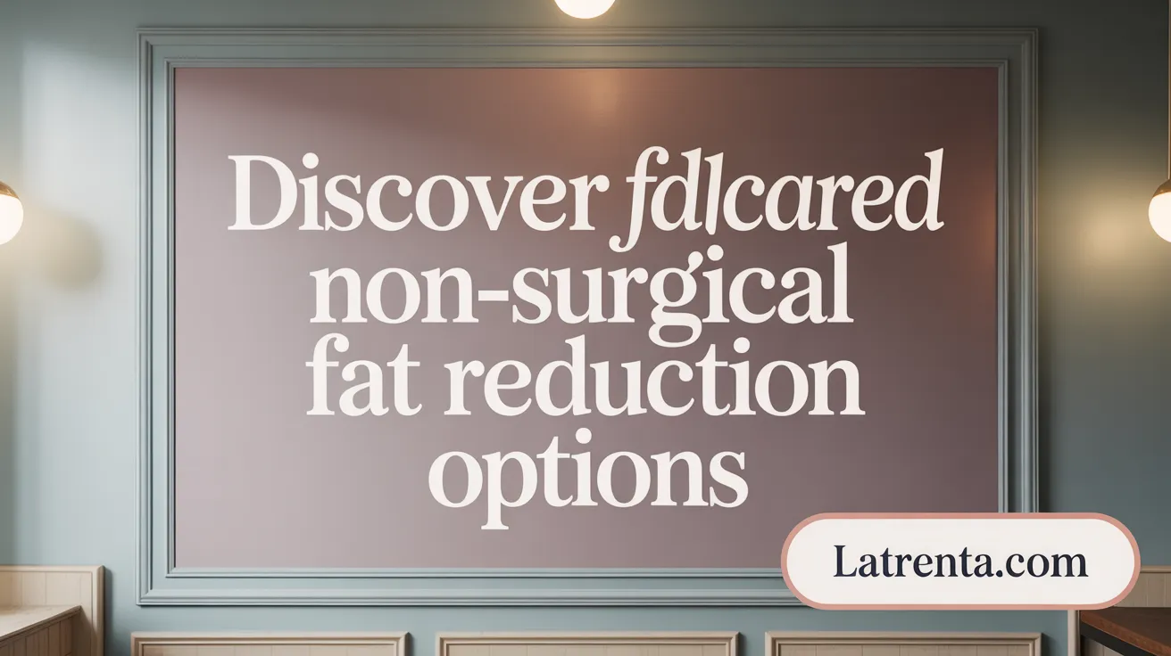 Discover FDA-Cleared Non-Surgical Fat Reduction Options