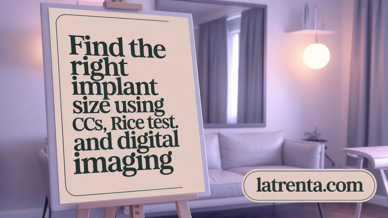 Find the Right Implant Size Using CCs, Rice Test, and Digital Imaging