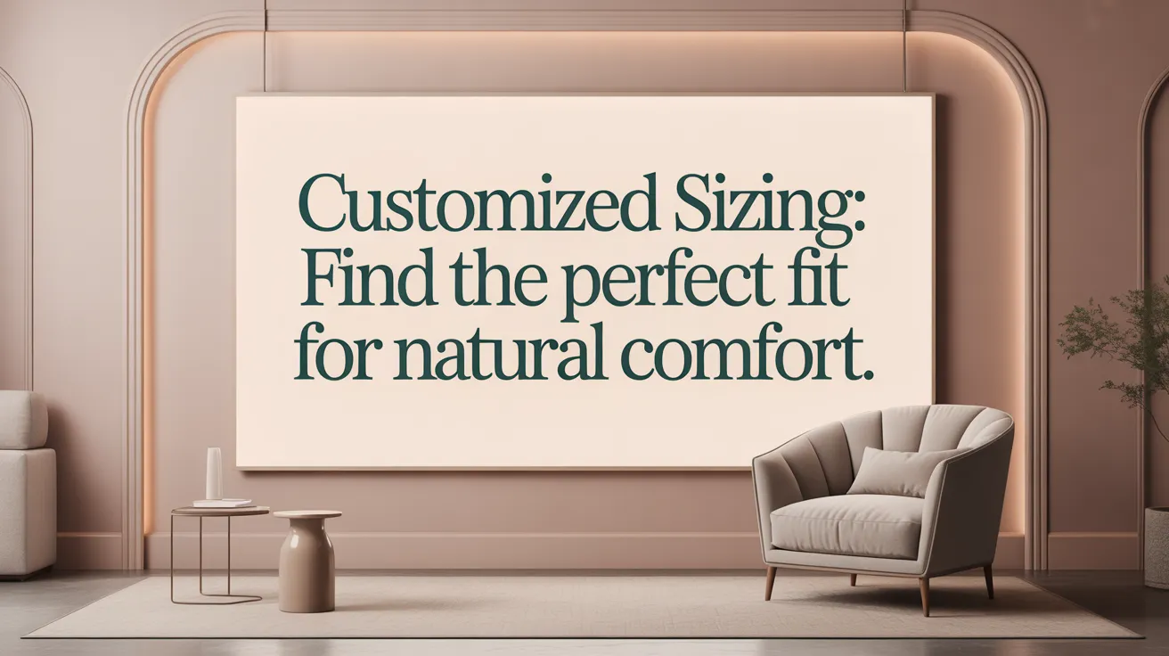 Customized Sizing: Find the Perfect Fit for Natural Comfort