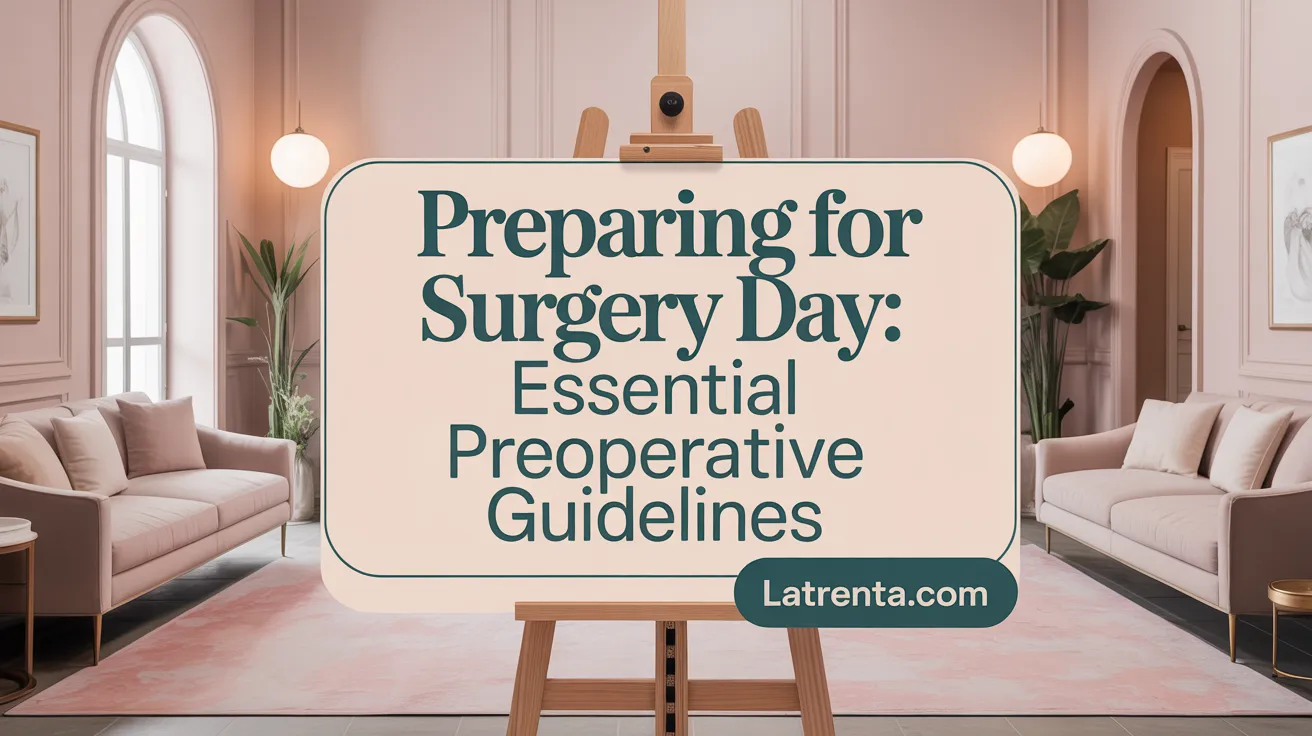 Preparing for Surgery Day: Essential Preoperative Guidelines