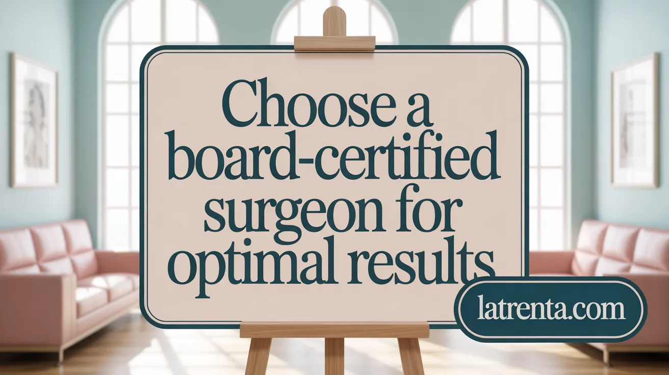Choose a Board-Certified Surgeon for Optimal Results