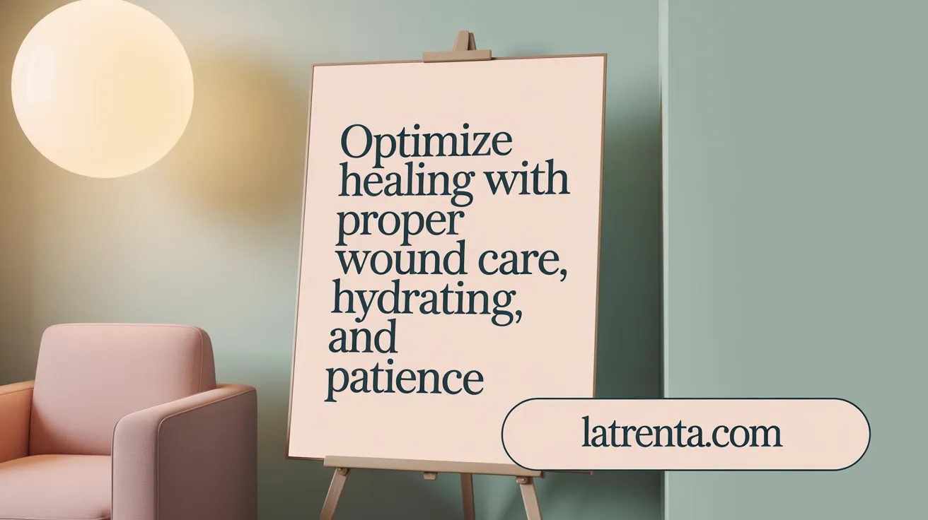 Optimize Healing with Proper Wound Care, Hydration, and Patience