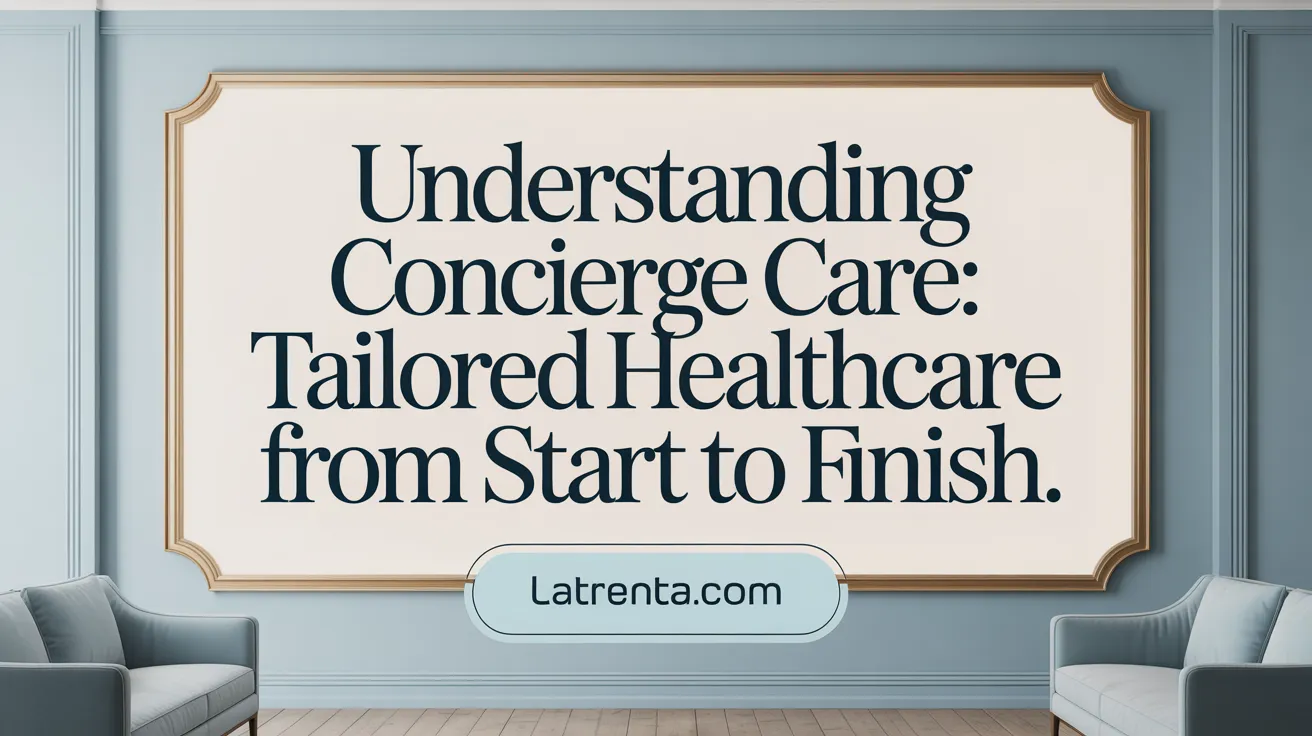 Understanding Concierge Care: Tailored Healthcare from Start to Finish