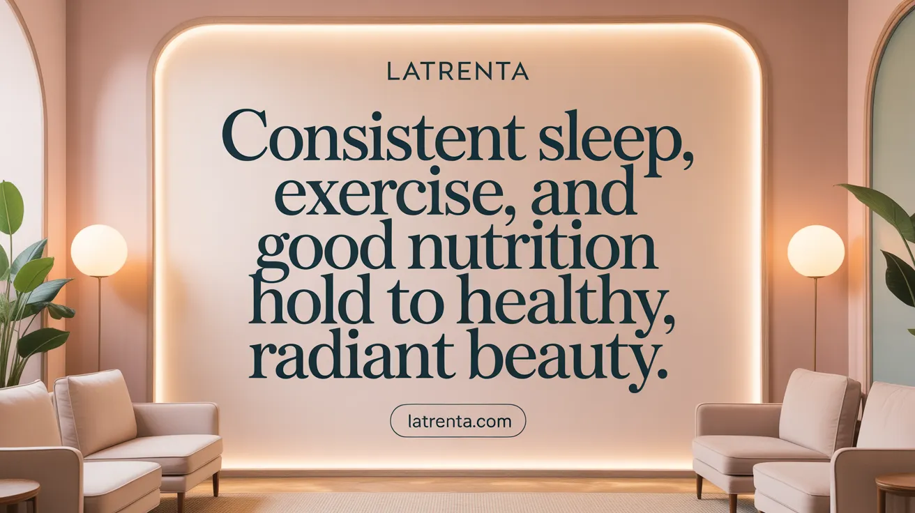 Consistent sleep, exercise, and good nutrition hold the key to long-lasting beauty.