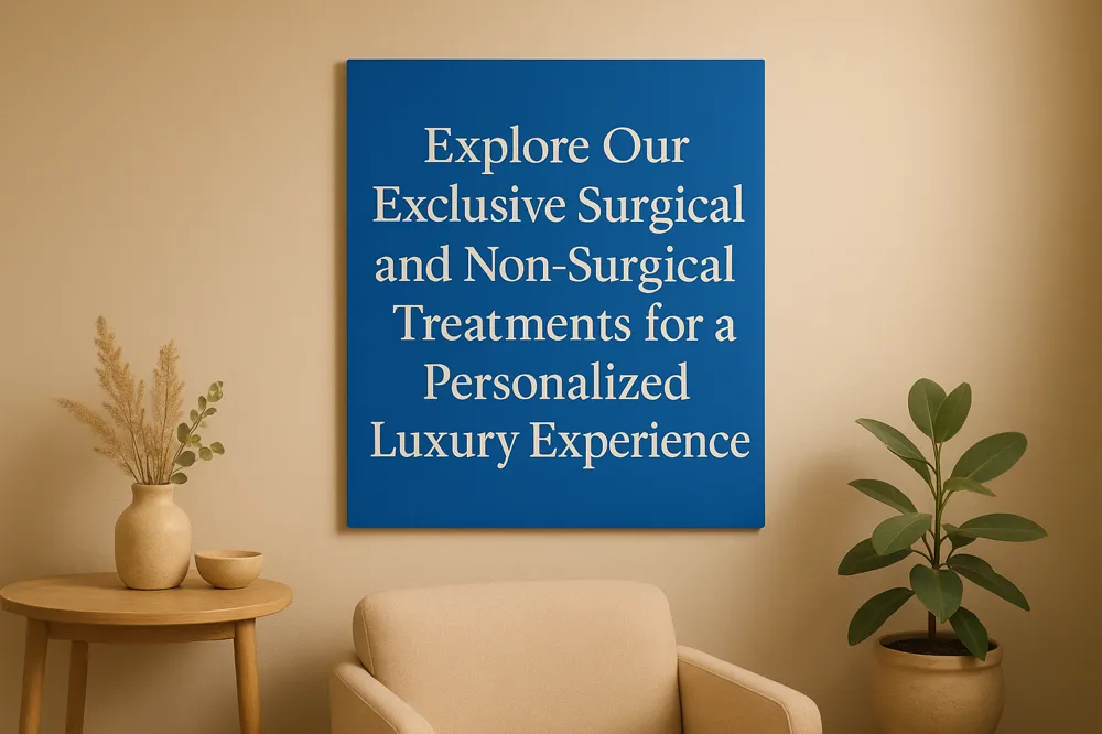 Explore Our Exclusive Surgical and Non-Surgical Treatments for a Personalized Luxury Experience