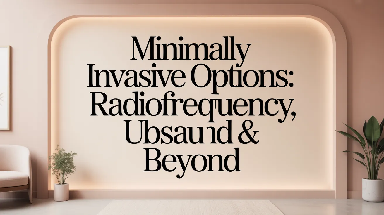 Minimally Invasive Options: Radiofrequency, Ultrasound & Beyond