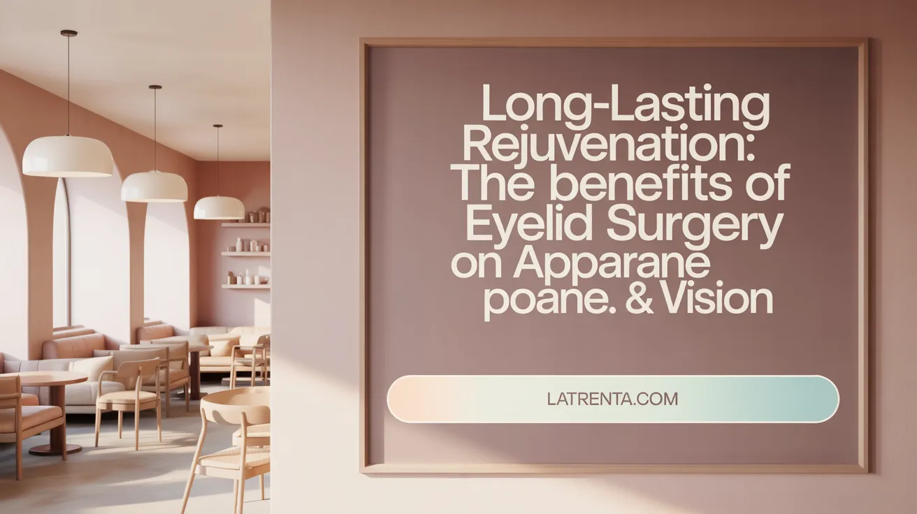 Long-Lasting Rejuvenation: The Benefits of Eyelid Surgery on Appearance & Vision