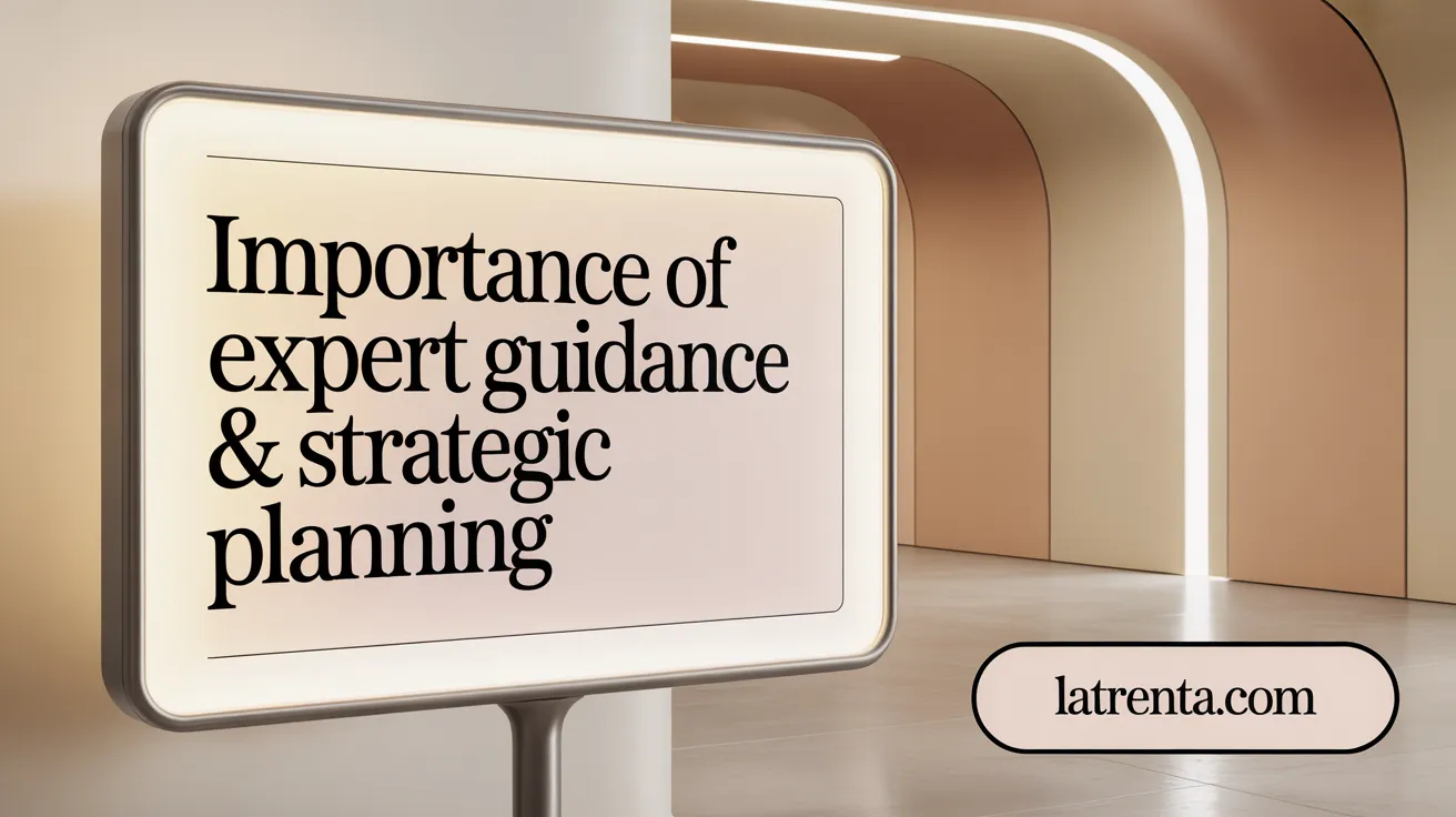 Importance of Expert Guidance & Strategic Planning