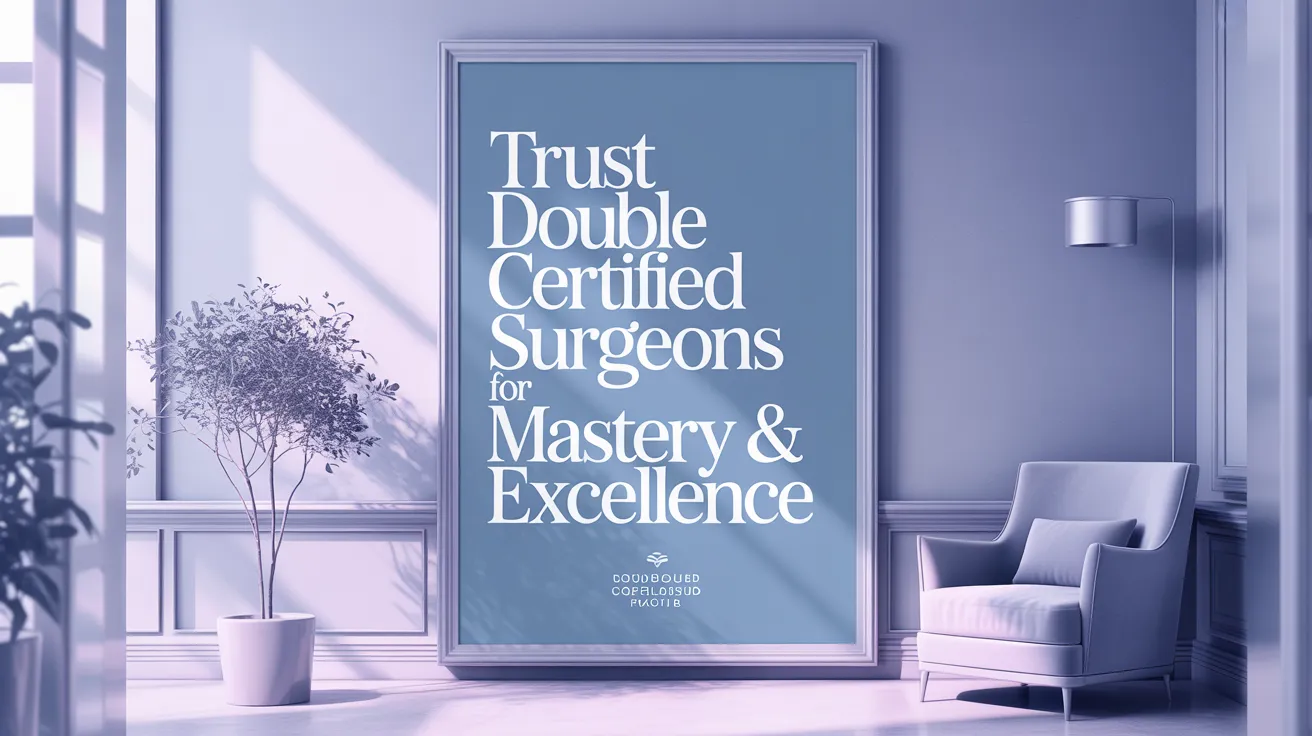 Trust Double Board Certified Surgeons for Mastery & Excellence