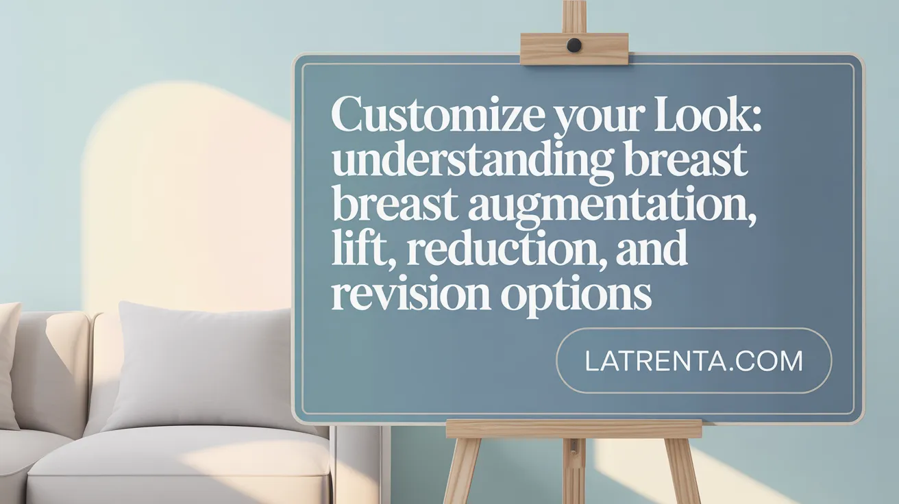 Customize Your Look: Understanding Breast Augmentation, Lift, Reduction, and Revision Options