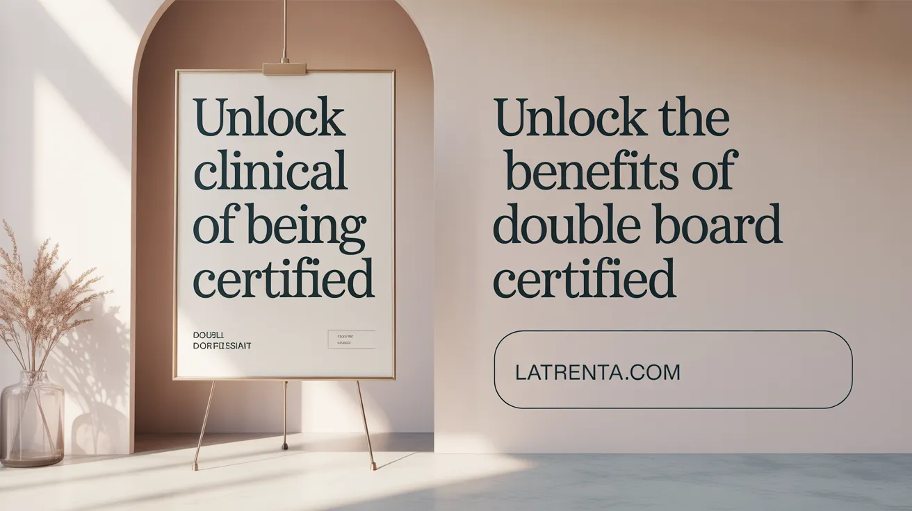 Unlock the Clinical Benefits of Being Double Board Certified