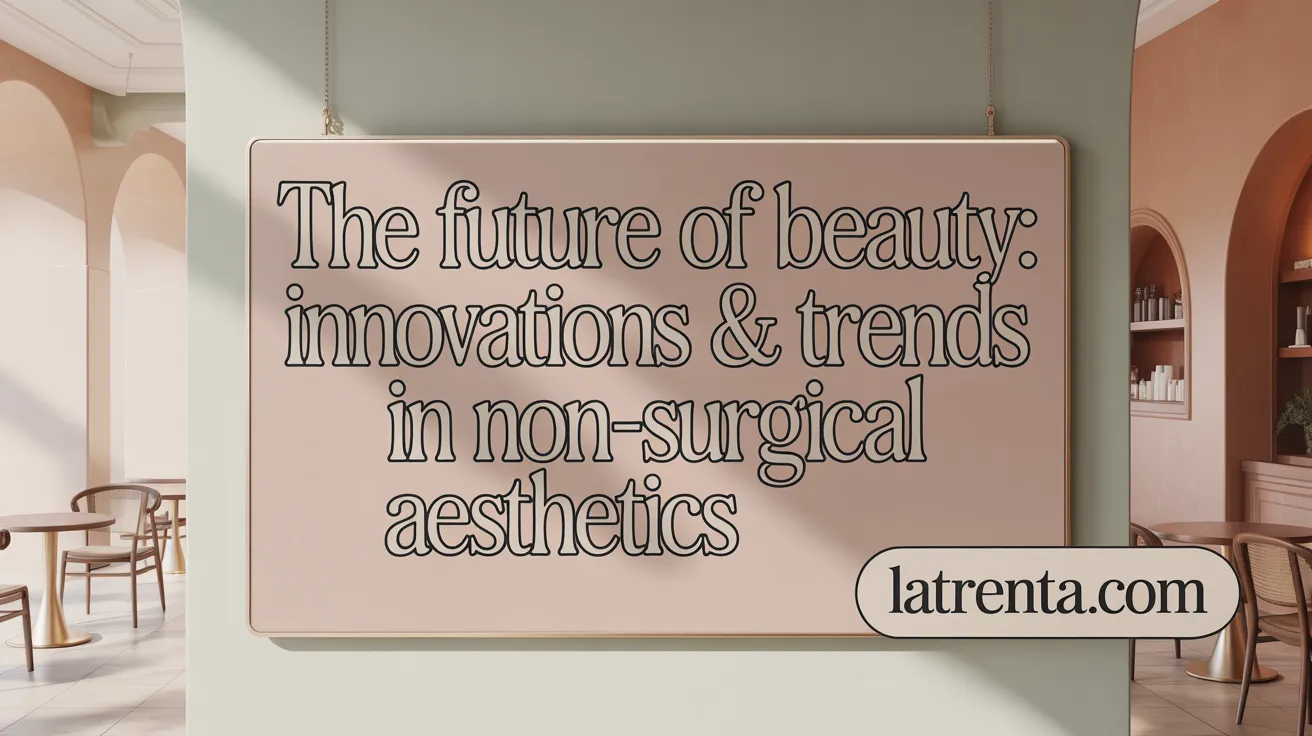 The Future of Beauty: Innovations & Trends in Non-Surgical Aesthetics