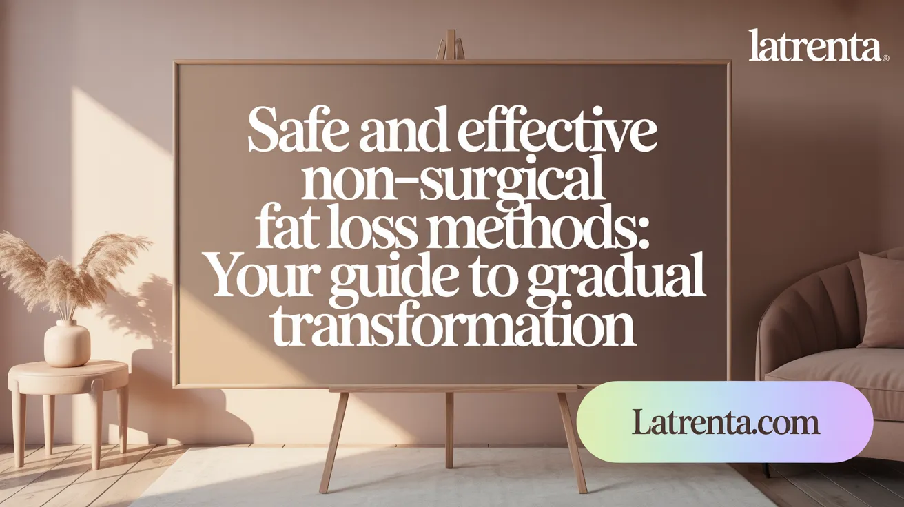 Safe and Effective Non-Surgical Fat Loss Methods: Your Guide to Gradual Transformation