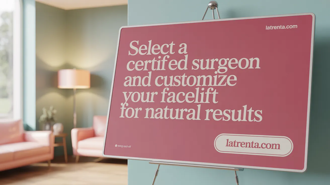 Select a certified surgeon and customize your facelift for natural results