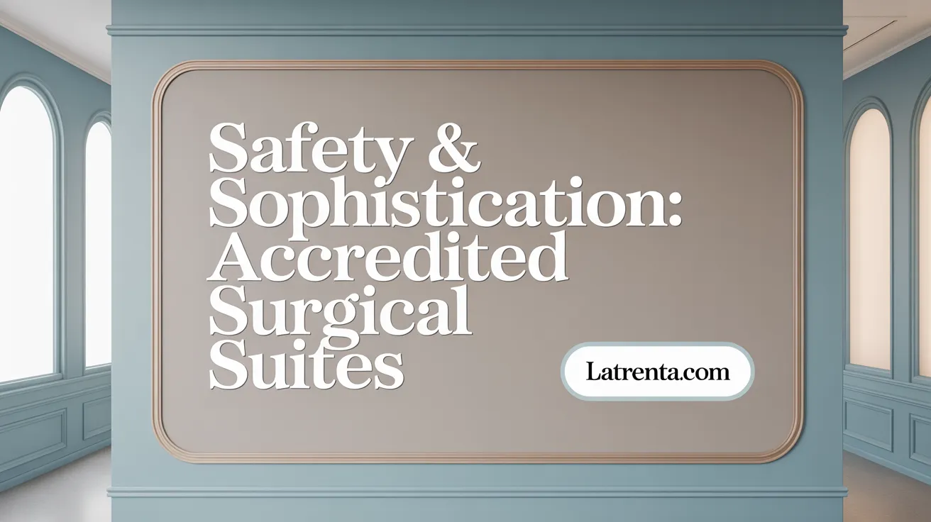 Safety & Sophistication: Accredited Surgical Suites