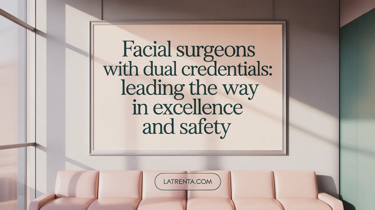 Facial Surgeons with Dual Credentials: Leading the Way in Excellence and Safety