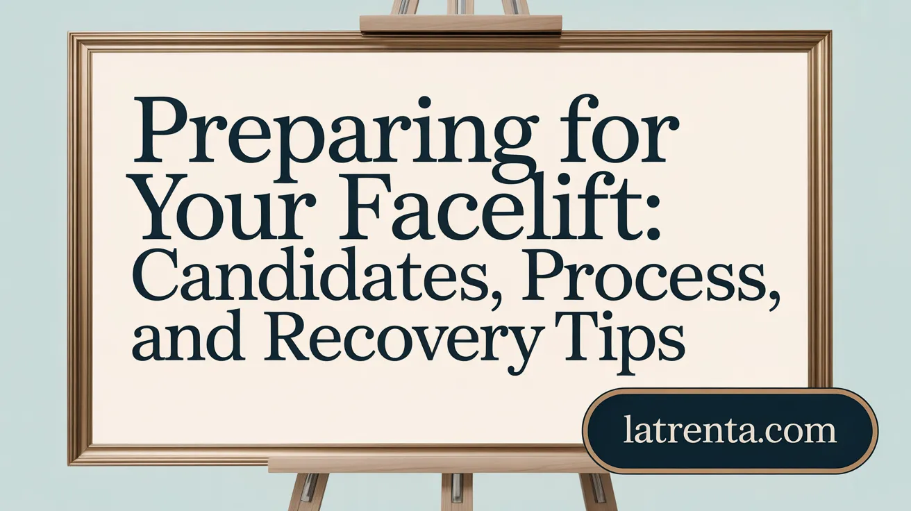 Preparing for Your Facelift: Candidates, Process, and Recovery Tips