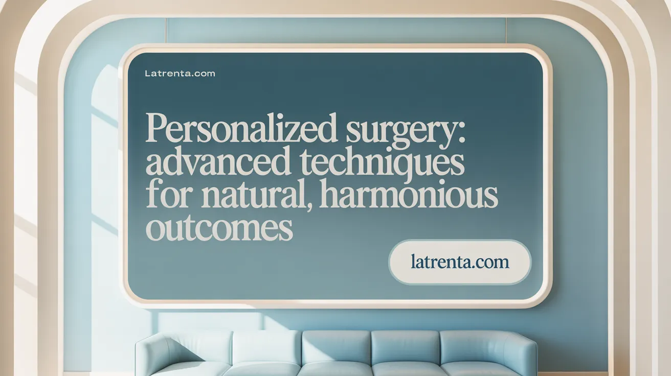 Personalized Surgery: Advanced Techniques for Natural, Harmonious Outcomes