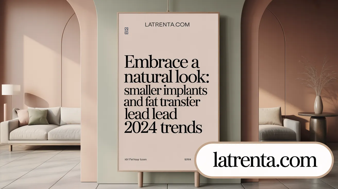 Embrace a Natural Look: Smaller Implants and Fat Transfer Lead 2024 Trends