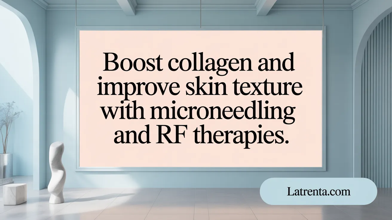 Boost collagen and improve skin texture with microneedling and RF therapies.