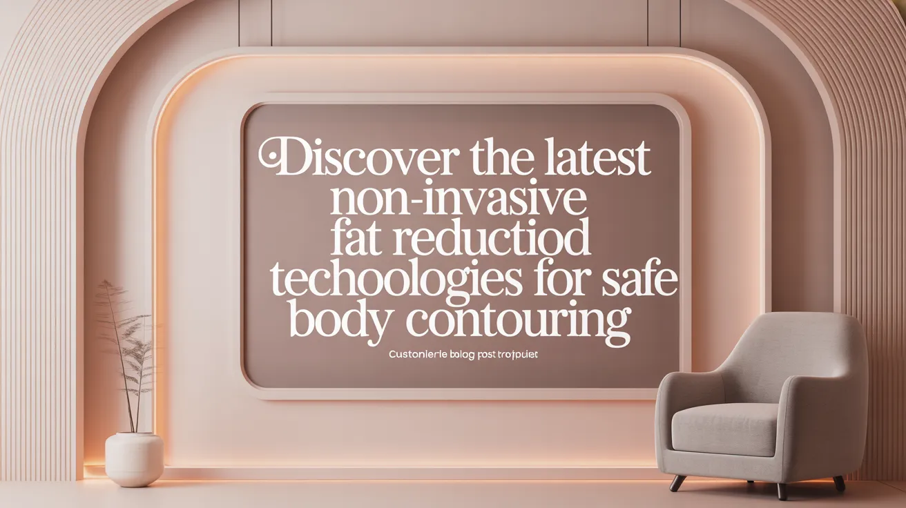 Discover the Latest Non-Invasive Fat Reduction Technologies for Safe Body Contouring