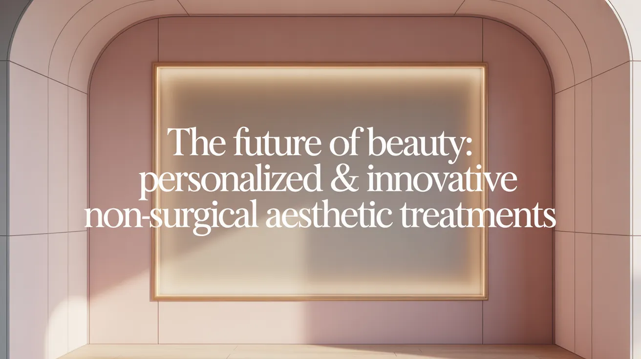 The Future of Beauty: Personalized & Innovative Non-Surgical Aesthetic Treatments