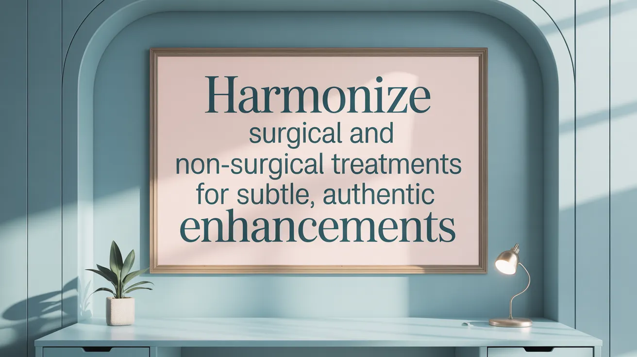 Harmonize Surgical and Non-Surgical Treatments for Subtle, Authentic Enhancements