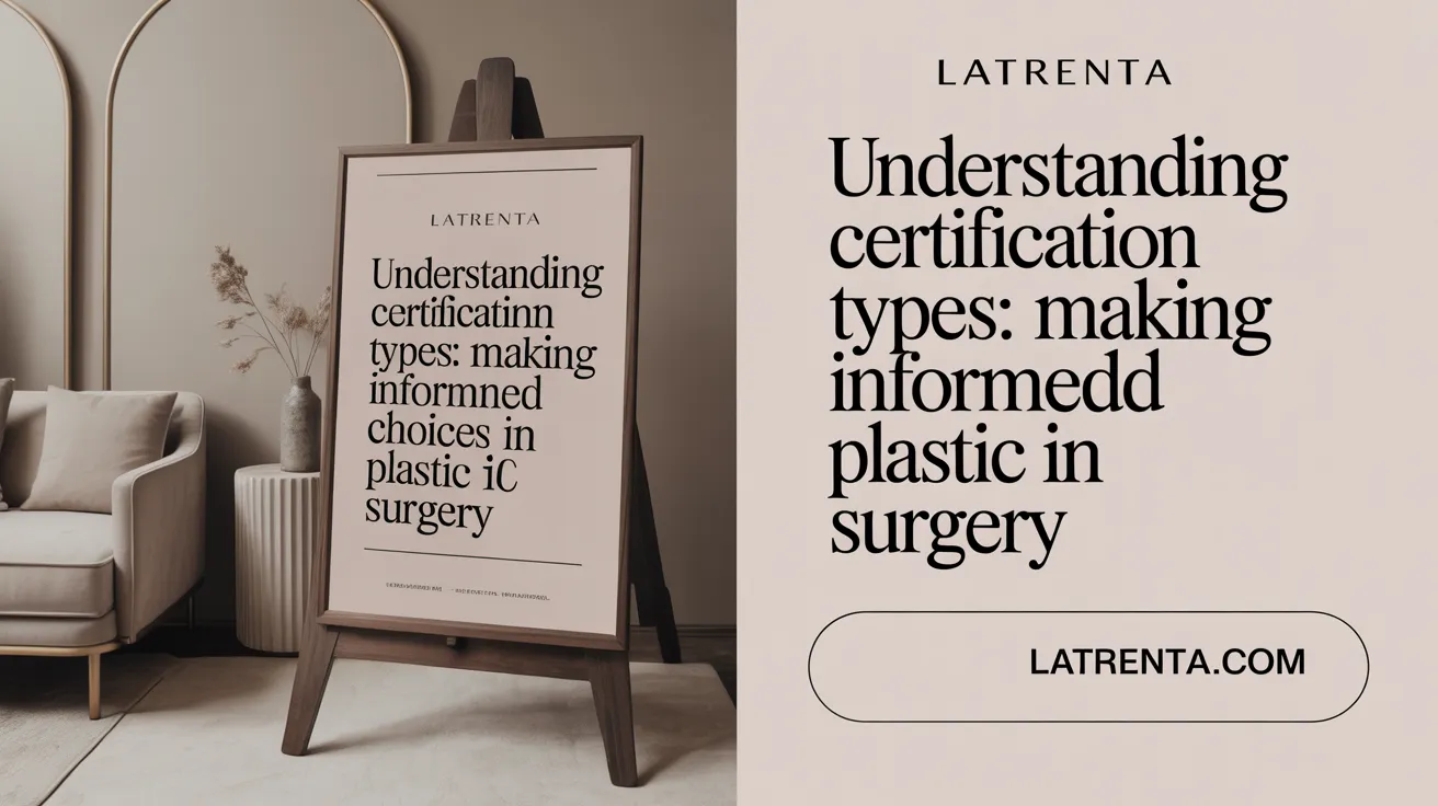 Understanding Certification Types: Making Informed Choices in Plastic Surgery