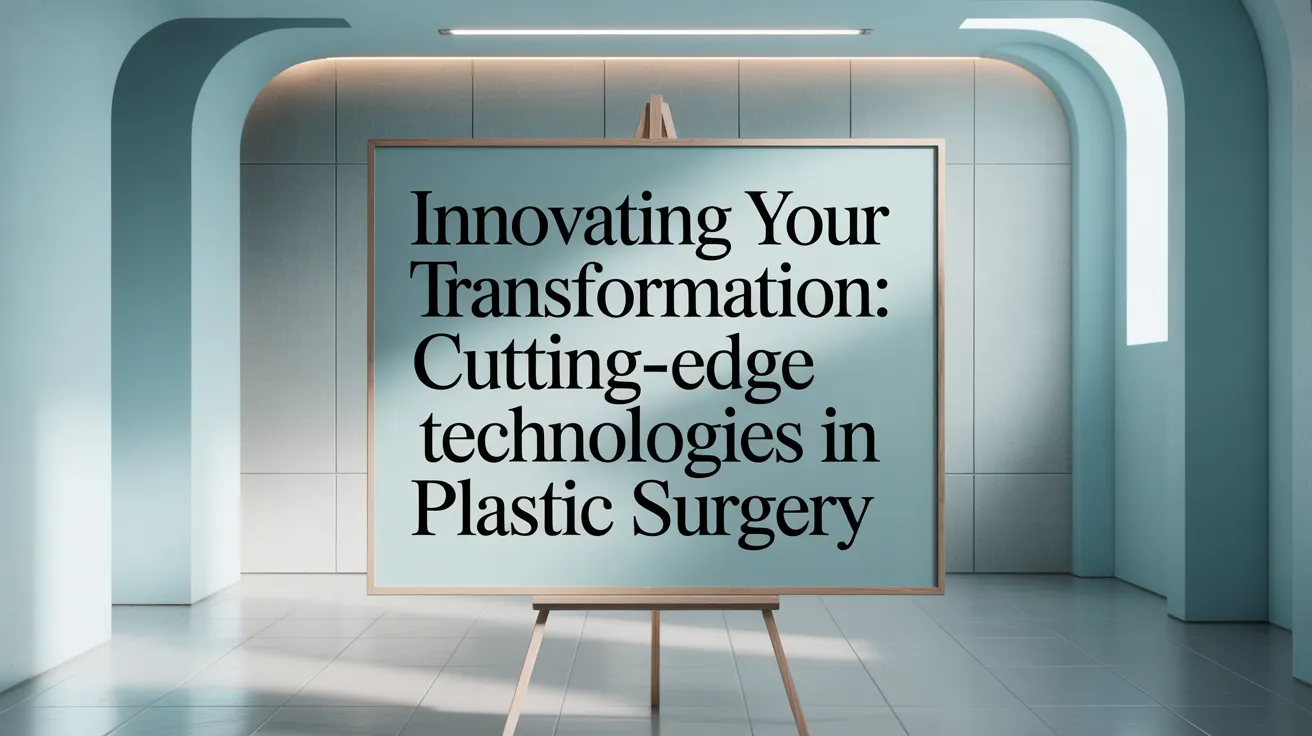 Innovating Your Transformation: Cutting-Edge Technologies in Plastic Surgery