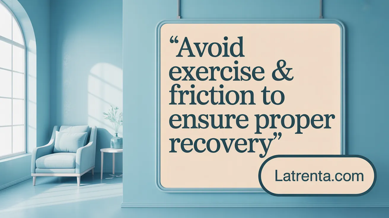 Avoid Exercise & Friction to Ensure Proper Recovery