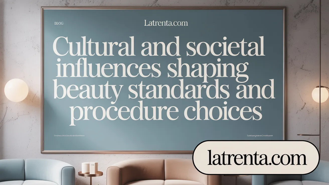 Cultural and Societal Influences Shaping Beauty Standards and Procedure Choices