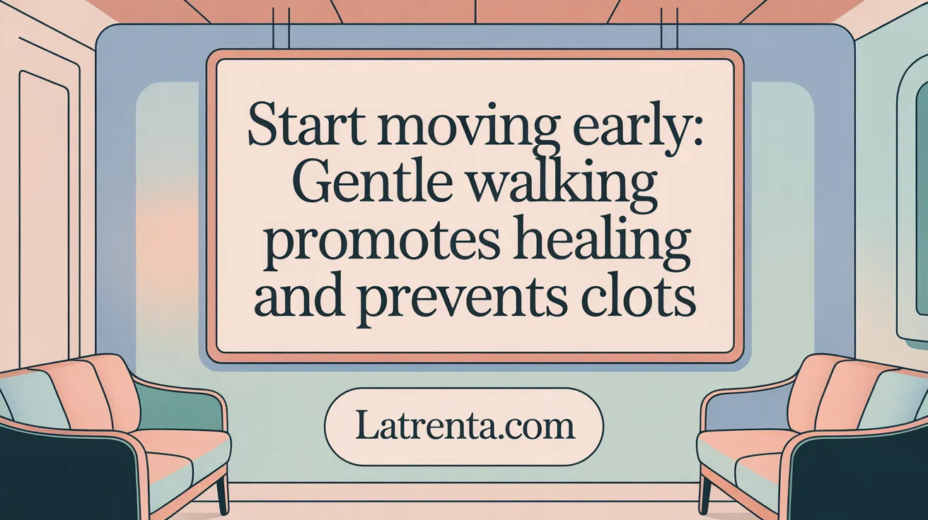 Start Moving Early: Gentle Walking Promotes Healing and Prevents Clots