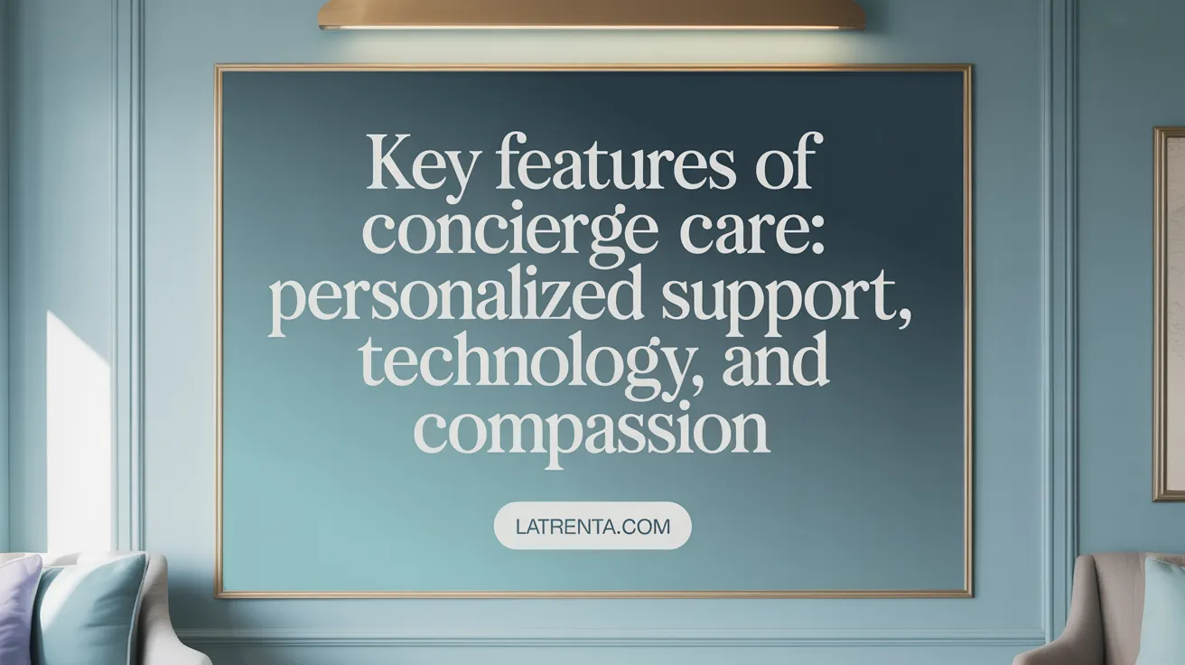 Key Features of Concierge Care: Personalized Support, Technology, and Compassion
