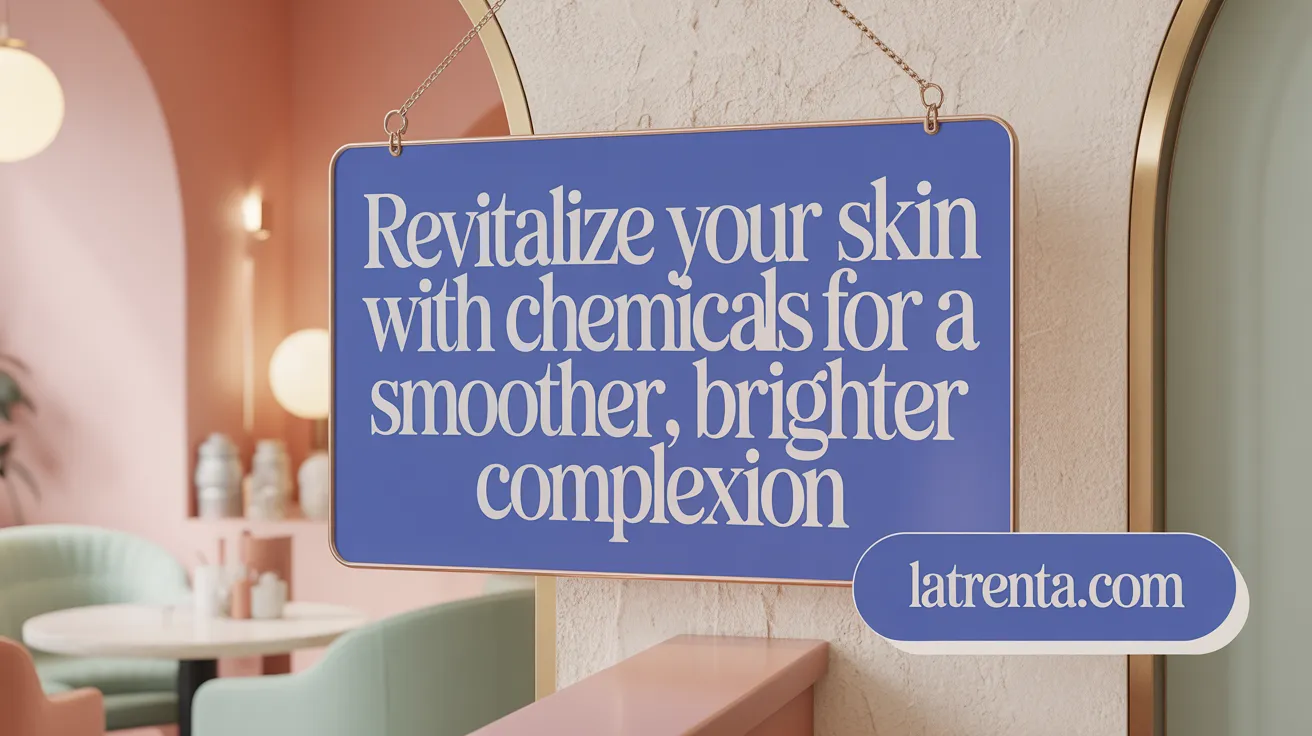 Revitalize your skin with chemical peels for a smoother, brighter complexion