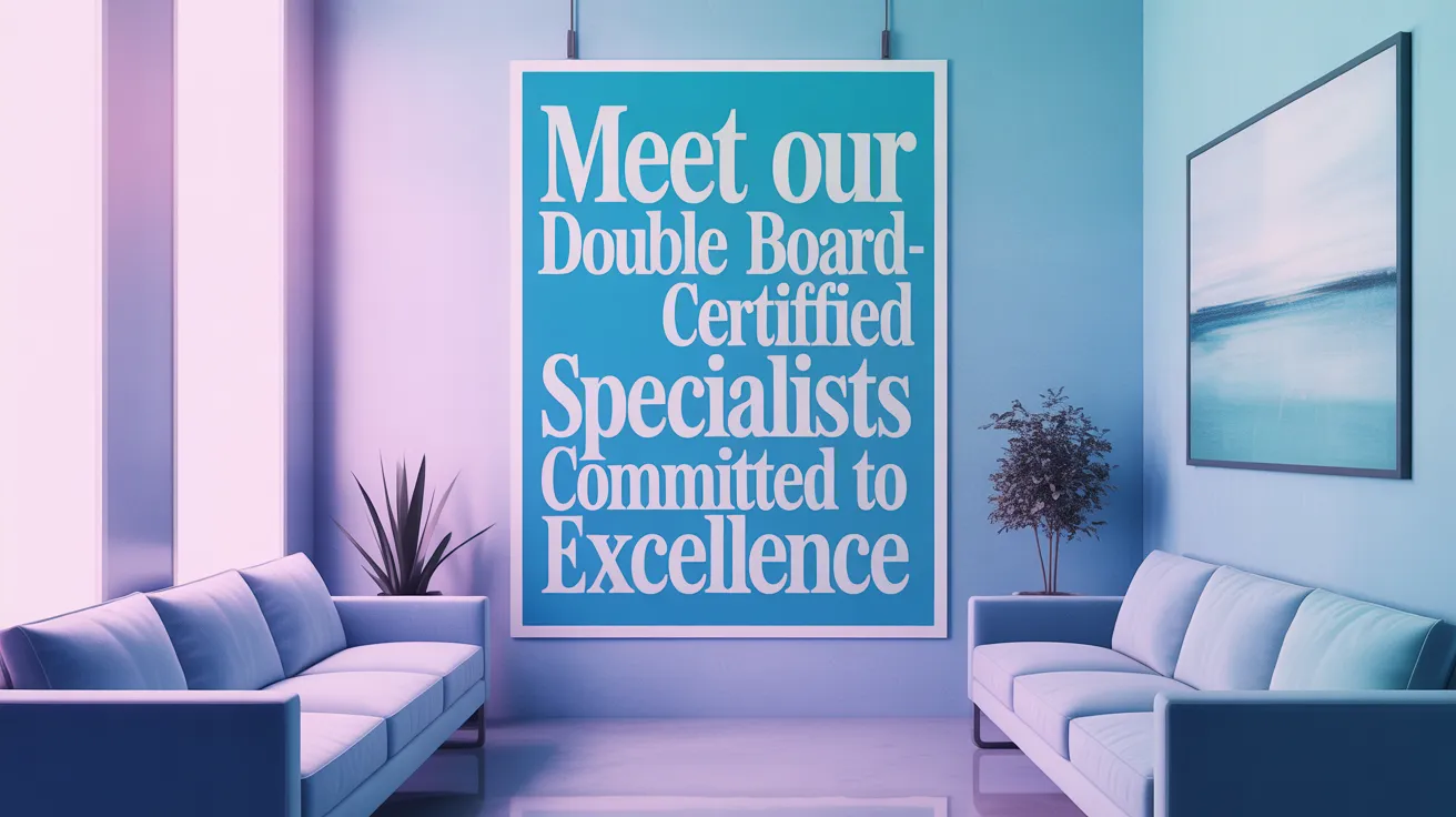 Meet Our Double Board-Certified Specialists Committed to Excellence