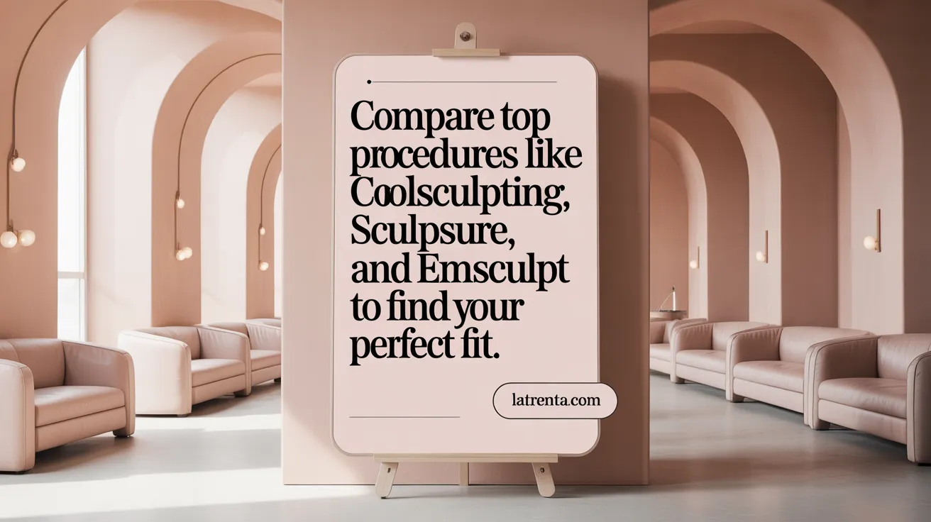 Compare top procedures like CoolSculpting, SculpSure, and EmSculpt to find your perfect fit.
